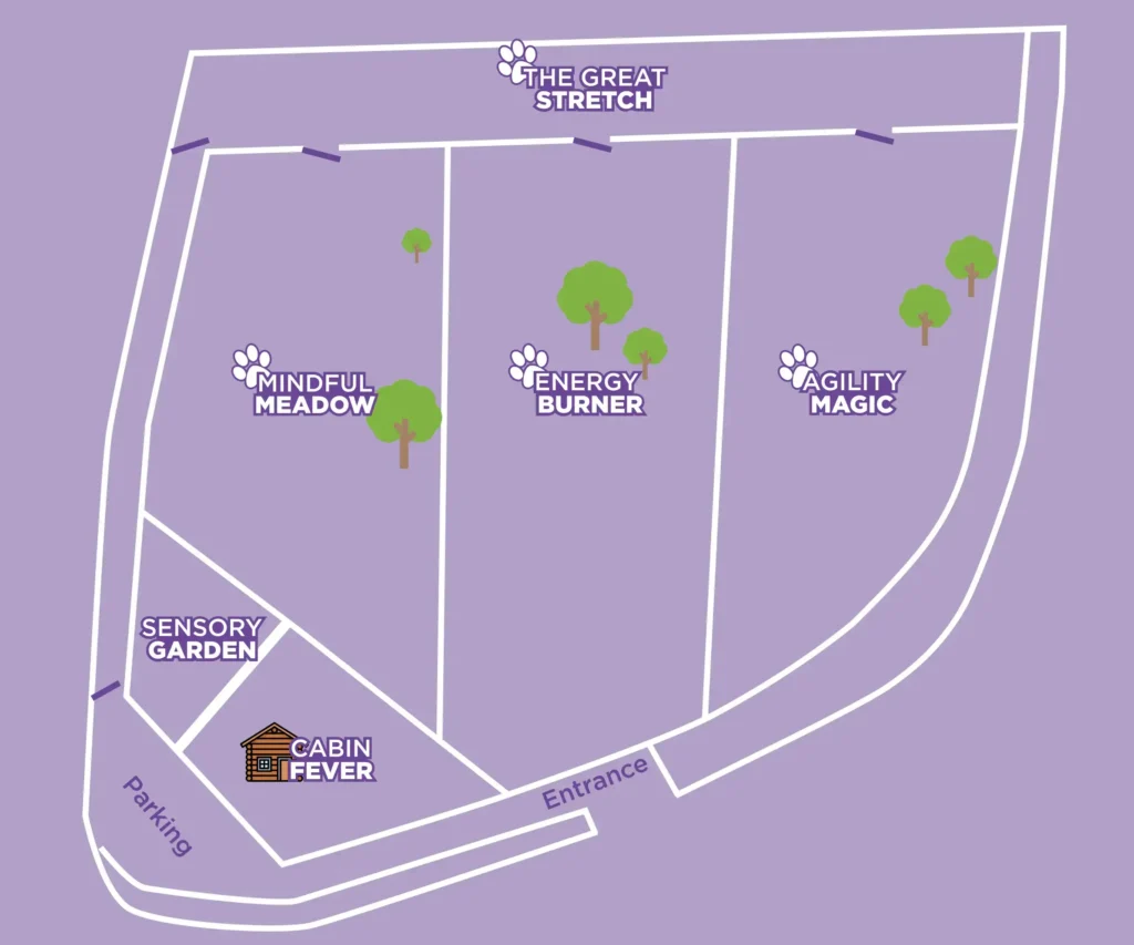 Dogs Run Wild Premise Map for Off Lead exercise